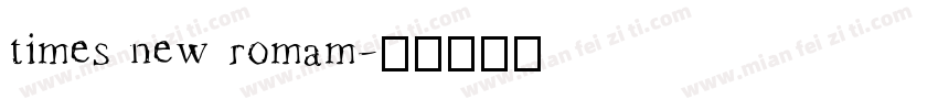times new romam字体转换